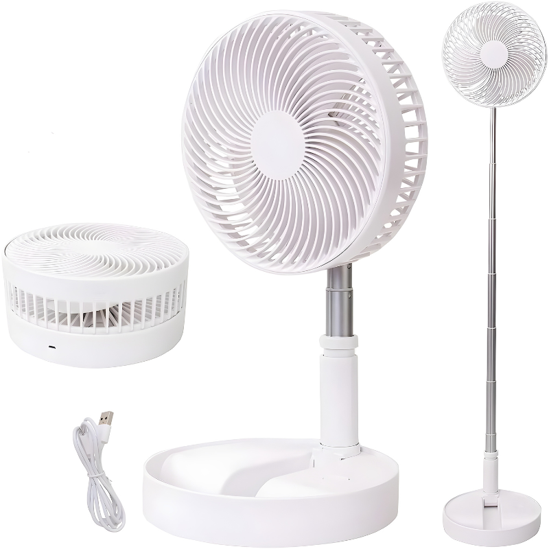 Portable USB Rechargeable Telescopic Fan