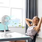 Portable USB Rechargeable Telescopic Fan
