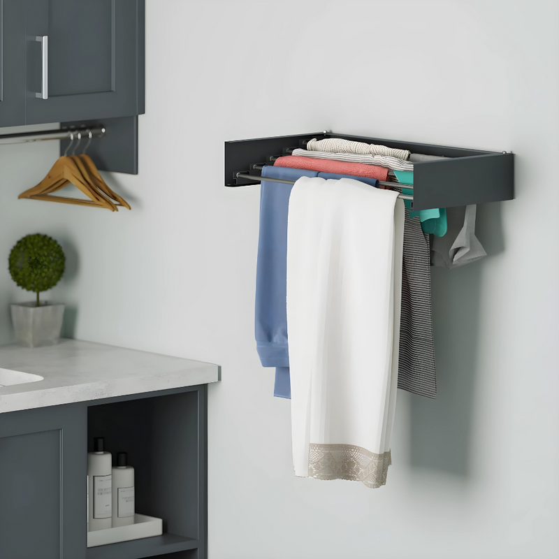 Wall Mounted & Collapsible Clothes Drying Rack