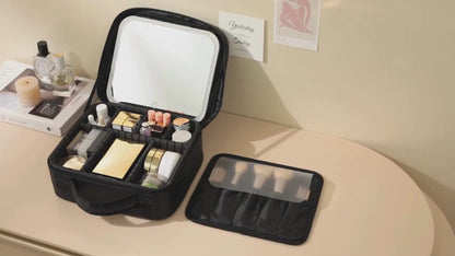 Cosmetic Makeup Case With LED Mirror
